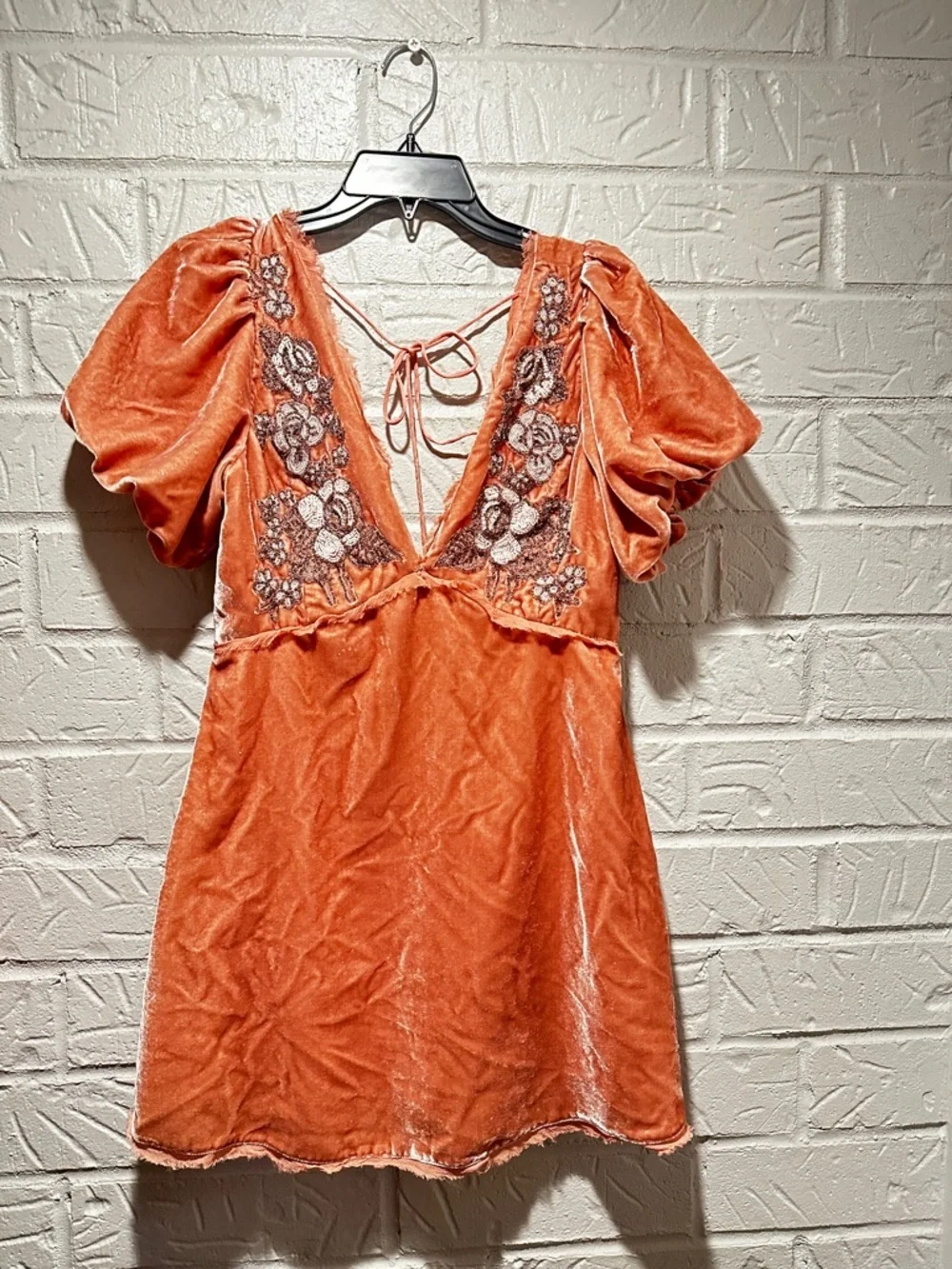 New Free People Suki Velvet Mini Dress Size 6